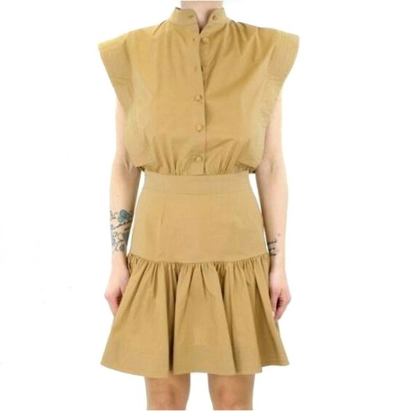 JiJil Sleeveless Utility‎ Dress 40 4 Tan Mini - Picture 13 of 13